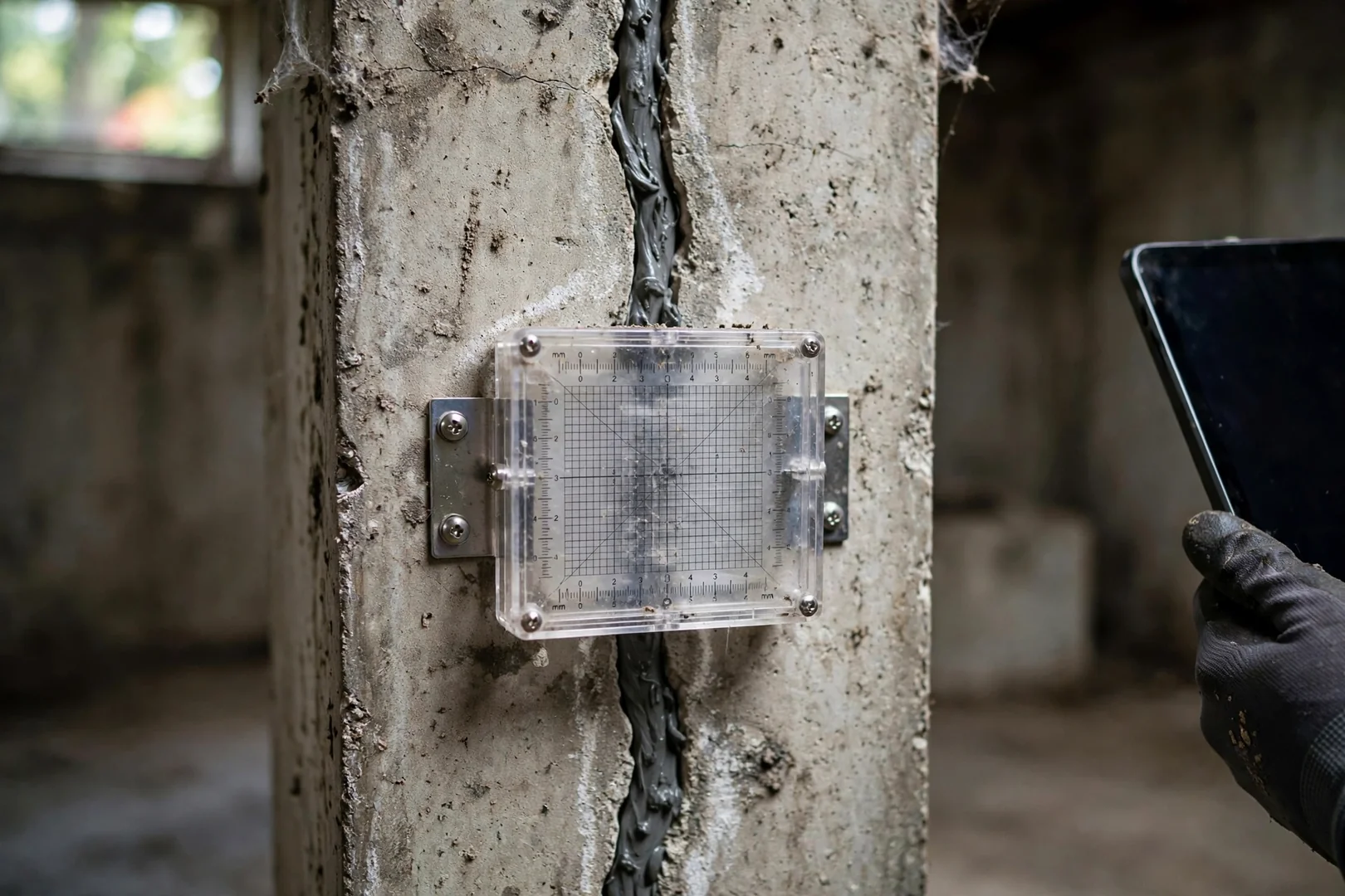 Crack Monitoring and Interior Wall Repair